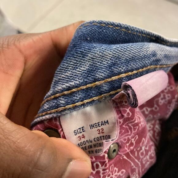 Baggy Y2K union bay Jeans 34x32 - Picture 5 of 7